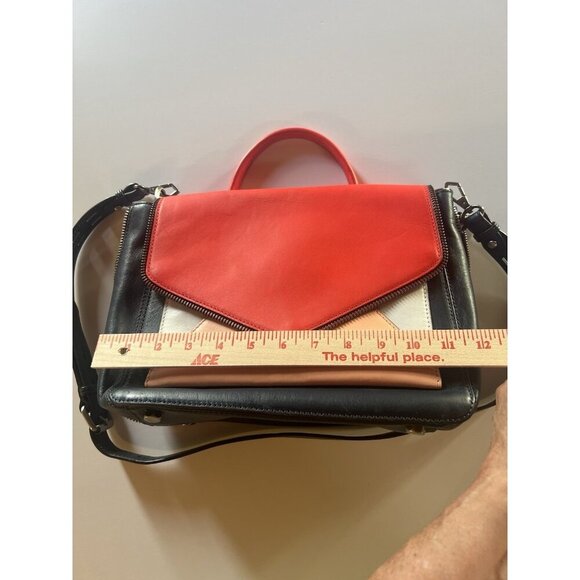 Rebecca Minkoff Marlowe Envelope Crossbody top handle bag leather colorblock Y2K - Picture 13 of 16